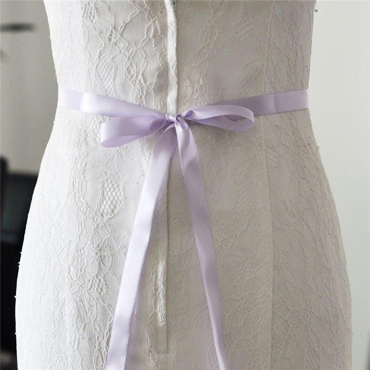 Wedding Dress Belt Rhinestone Sash Belt Crystal Beaded - Frimunt Clothing Co.