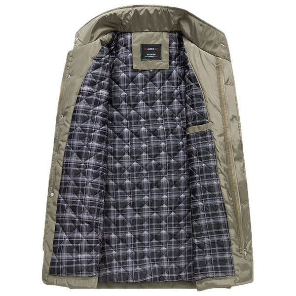 Men's Windbreaker Parka Spring Autumn Jacket British Style Warm With Many Pockets 5xl - Frimunt Clothing Co.