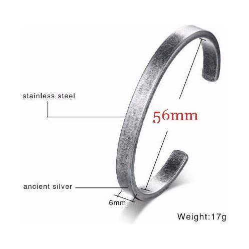 Men Twisted Cuff Bangle Mobius Bracelet Stacking Bangle Stainless Steel Unisex Jewelry - Frimunt Clothing Co.