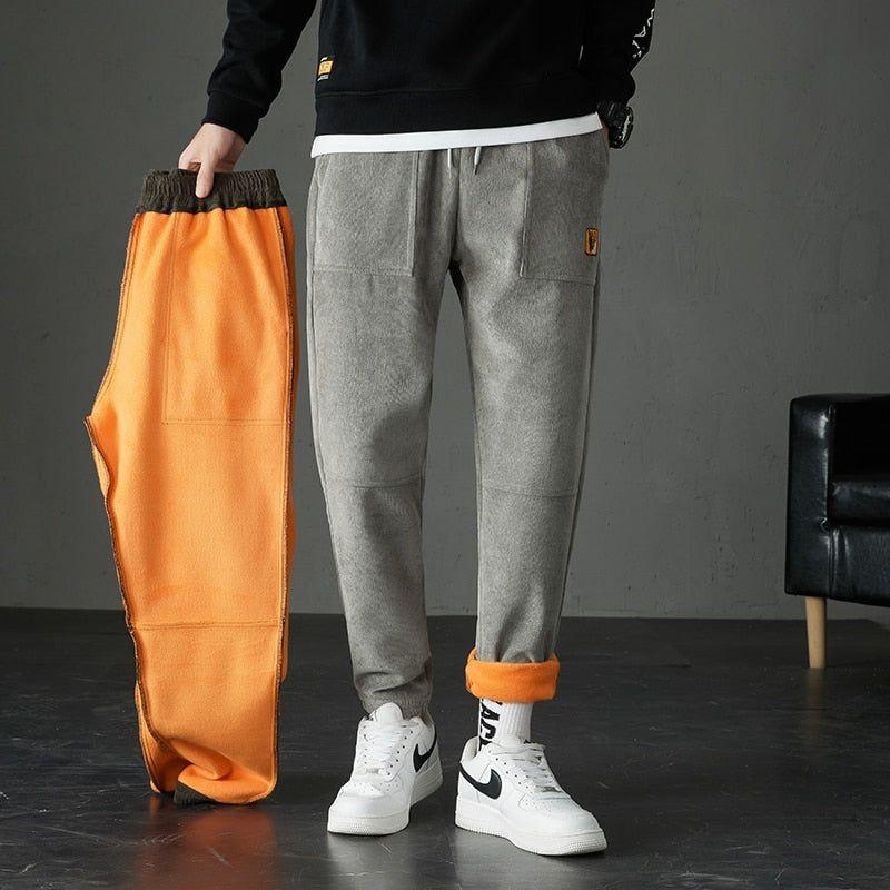 Men's Winter Warm Thick Pants With Fleece Lining - Frimunt Clothing Co.