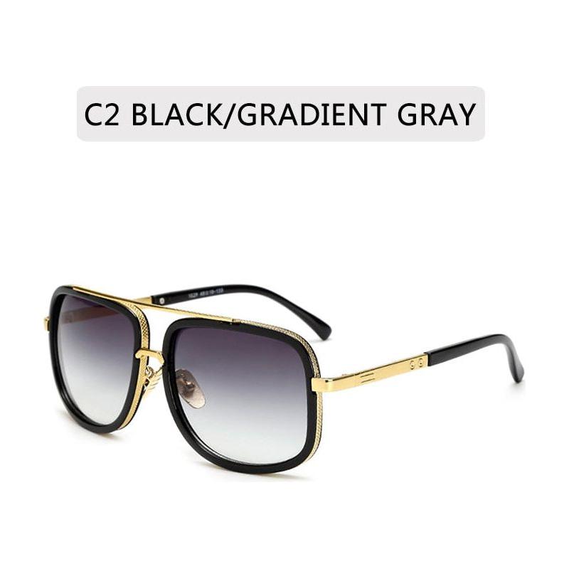 New Fashion Big Frame Men Colored Lens Retro High Quality Sunglasses 400 UV Protection - Frimunt Clothing Co.