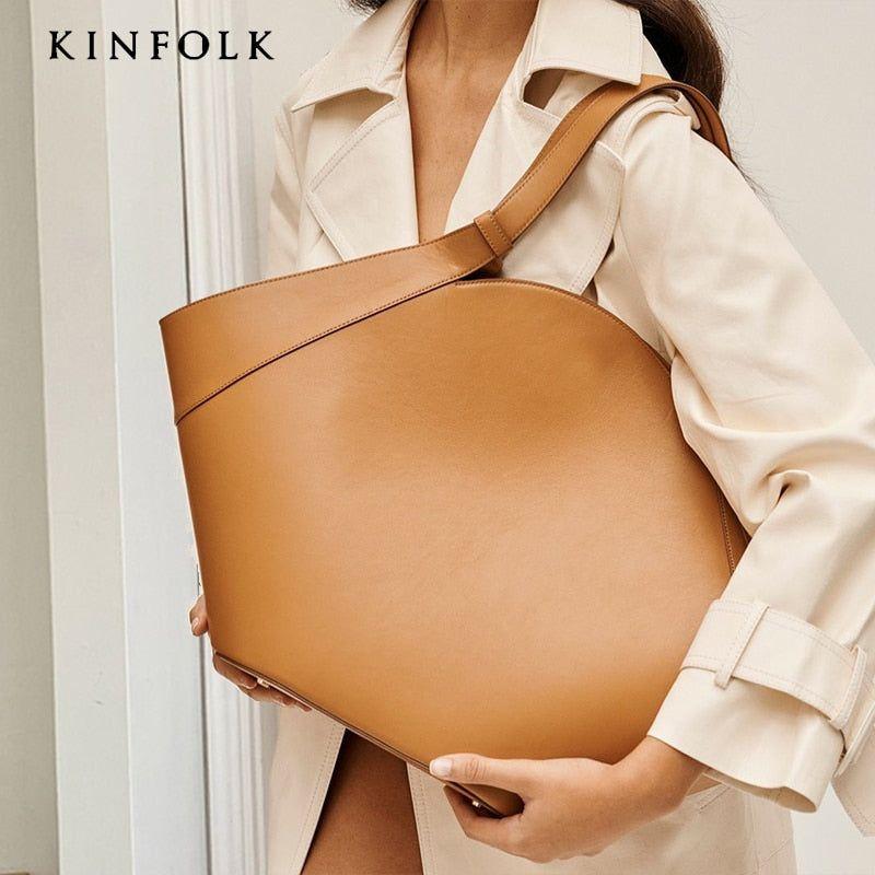 Women's Big Shell High Quality Eco Leather Tote Designer Handbags - Frimunt Clothing Co.
