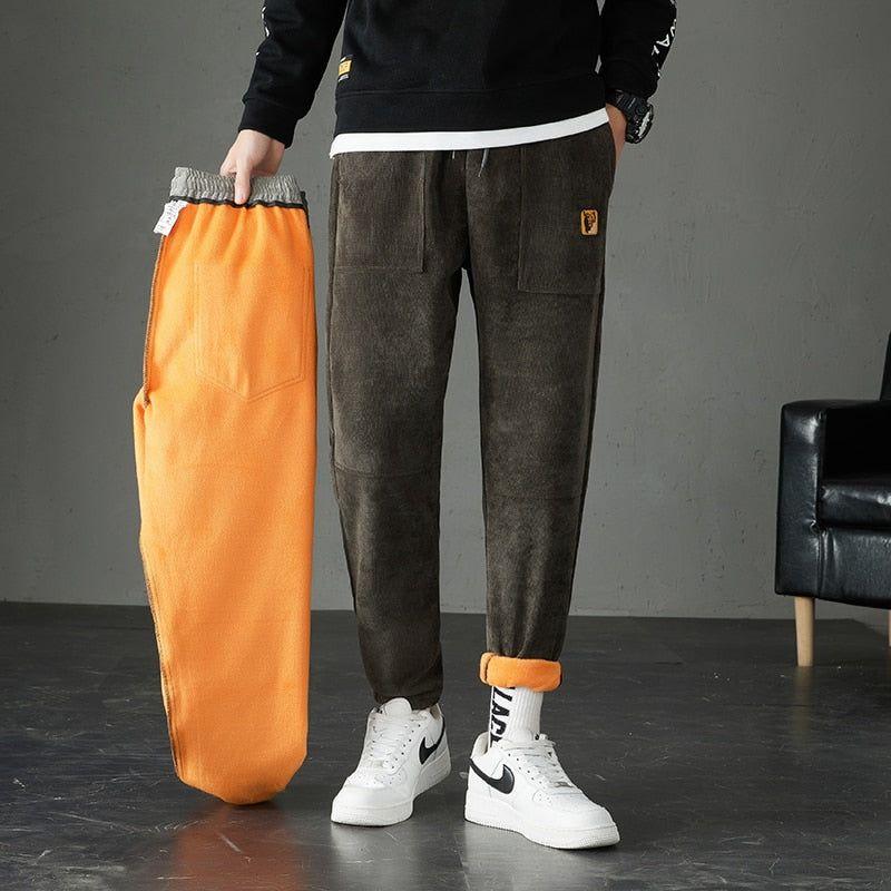 Men's Winter Warm Thick Pants With Fleece Lining - Frimunt Clothing Co.