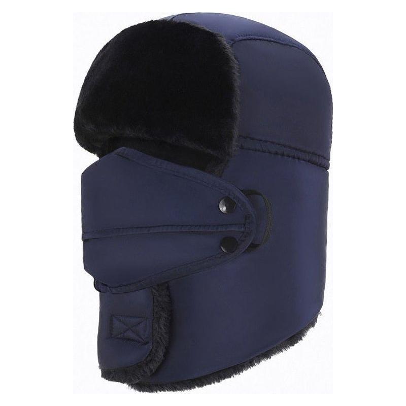 Women's Unisex Snow Very Warm Winter Hat Ears Protection Face Faux Fur Bomber Cap With Ear Flaps Windproof Mask Cold Hunting Hats - Frimunt Clothing Co.
