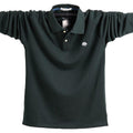 Autumn-Winter-Spring New Men's Long Sleeve Polo Shirt Casual Thermal Fleece Thick Warm Plus sizes - Frimunt Clothing Co.