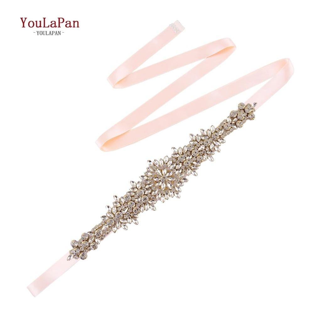 Elegant Golden Crystal Bridal Gown Belt Luxury Wedding Accessories - Frimunt Clothing Co.