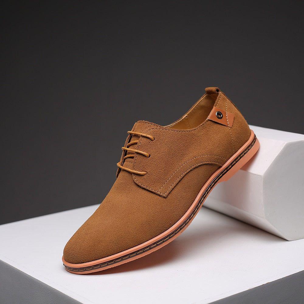 Men's Spring Fashion Lace Up Suede Oxford Shoes Sizes 38-48 - Frimunt Clothing Co.