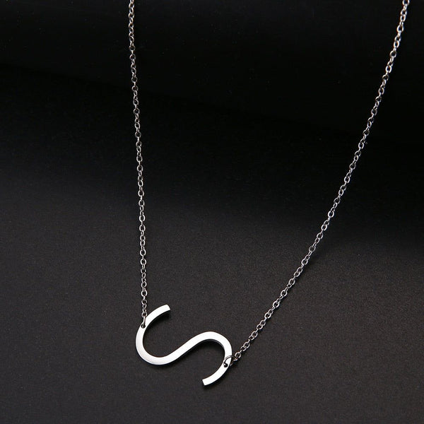 316L Stainless Steel 26 Letters Necklace For Women Pendant Initial No Fade Necklaces - Frimunt Clothing Co.