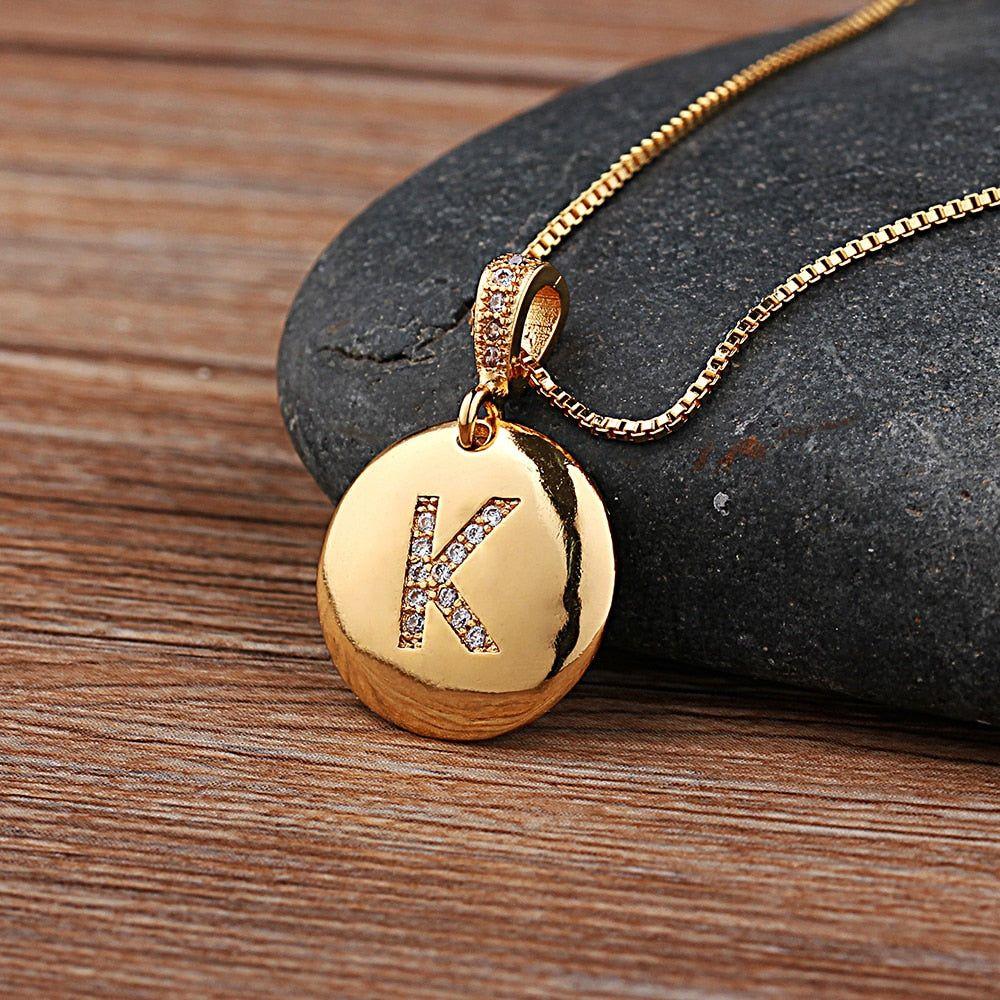 Hot Sale Top Quality Women's Initial Letter Necklace Gold Color 26 Letters Charm Pendants - Frimunt Clothing Co.