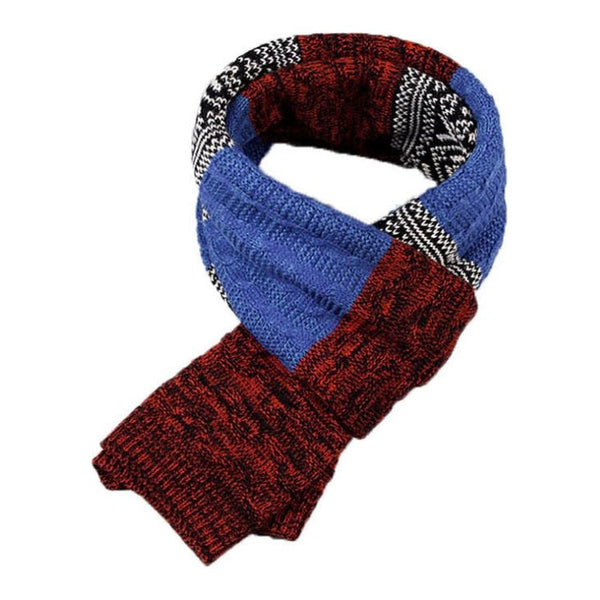 Men's Soft Knitted Long Wool Striped Scarf - Frimunt Clothing Co.