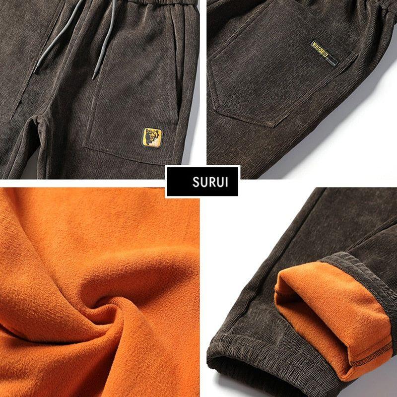 Men's Winter Warm Thick Pants With Fleece Lining - Frimunt Clothing Co.
