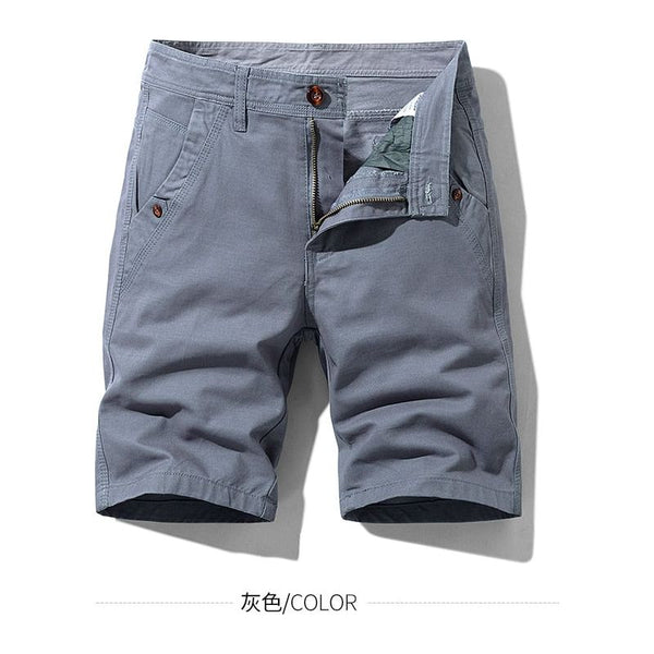 Hot Selling Men's Summer Casual Fashion Plaid High Quality Cotton Straight Slim Fit Knee Length Short Pants