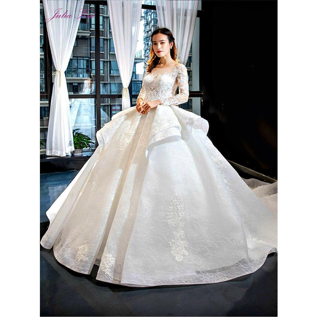 Julia Kui High-End Vintage Princess Silhouette Wedding Gown - Frimunt Clothing Co.