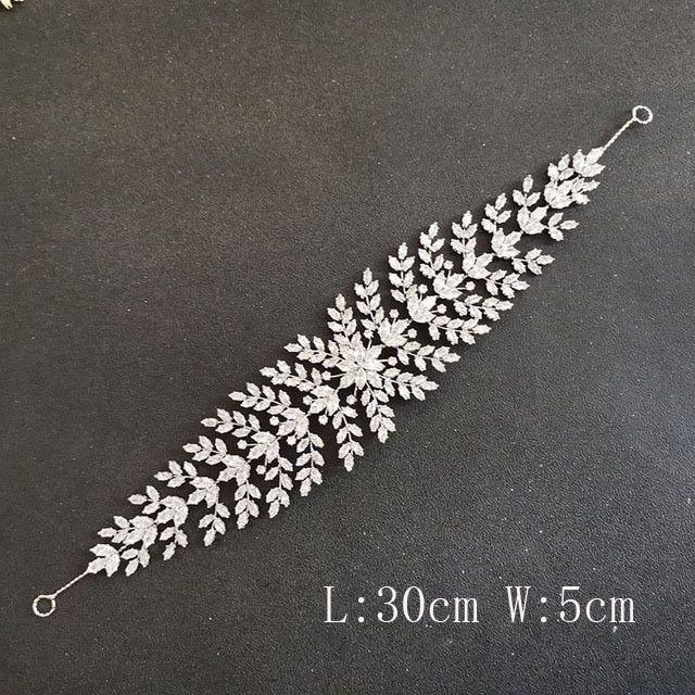 Luxury Flexible Full Cubic Zircon Bridal Tiara Headband Bride Bridesmaids Crown - Frimunt Clothing Co.