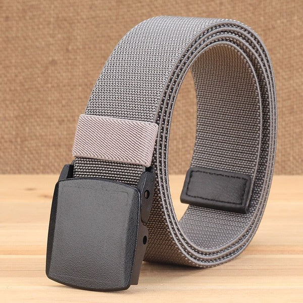 No Metal Free Over Security Elastic Woven Men's Belt Casual Canvas Ideal for Travelers - Frimunt Clothing Co.