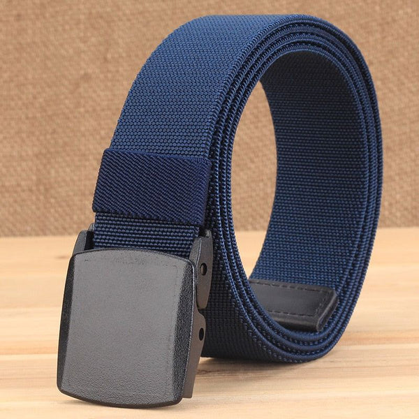 No Metal Free Over Security Elastic Woven Men's Belt Casual Canvas Ideal for Travelers - Frimunt Clothing Co.