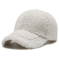 FS Trendy Streetwear Solid Windproof Wool Teddy Winter Baseball Hats For Men Warm White Lambswool - Frimunt Clothing Co.