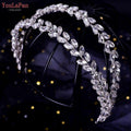Luxurious Rhinestone Headband Silver Hair Accessories Bling Bride Tiaras - Frimunt Clothing Co.