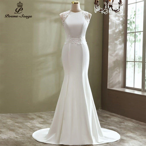 Elysse Elegant Mermaid Style Wedding Dress - Frimunt Clothing Co.