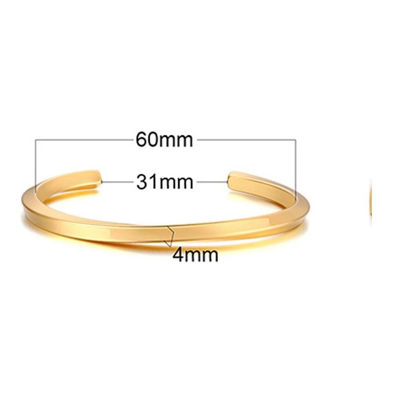 Men Twisted Cuff Bangle Mobius Bracelet Stacking Bangle Stainless Steel Unisex Jewelry - Frimunt Clothing Co.