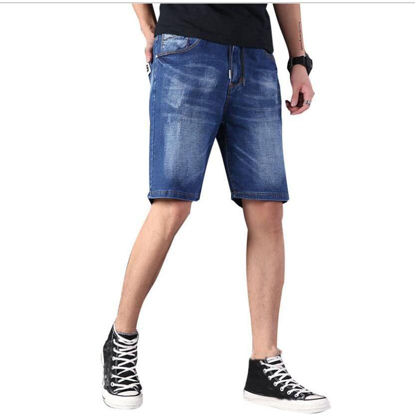 Plus Size Men's Denim Short Pants12XL 13XL 14XL Summer Stretch Straight Cut Jeans - Frimunt Clothing Co.