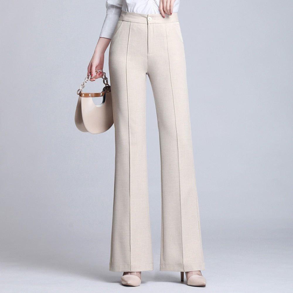 Women's Flared Pants 2021 New Spring Summer High Waist Pants Plus Sizes - Frimunt Clothing Co.