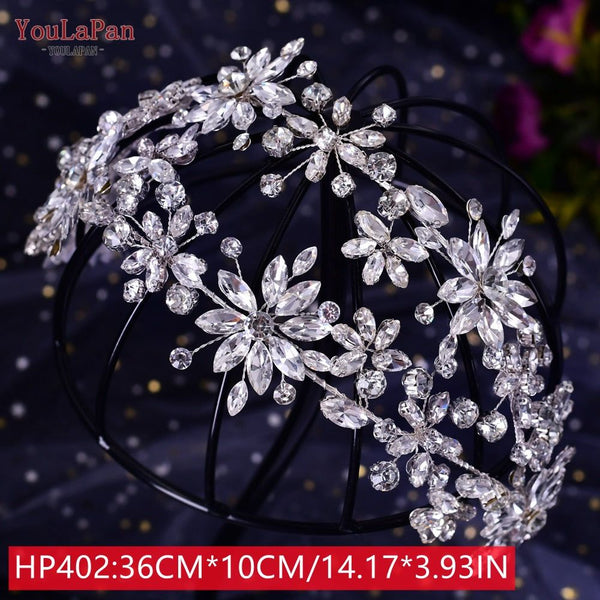 Bride Crown/Hair Vine With Rhinestones Luxury Bridal Headwear Accessories - Frimunt Clothing Co.