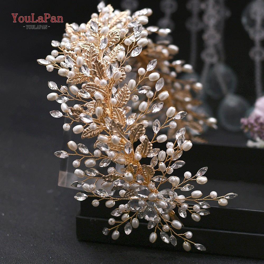 Luxurious Rhinestone Headband Silver Hair Accessories Bling Bride Tiaras - Frimunt Clothing Co.