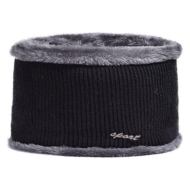 Winter Men's Knitted Hat or Scarf Thick Wool Knit With Warm Soft Fleece - Frimunt Clothing Co.