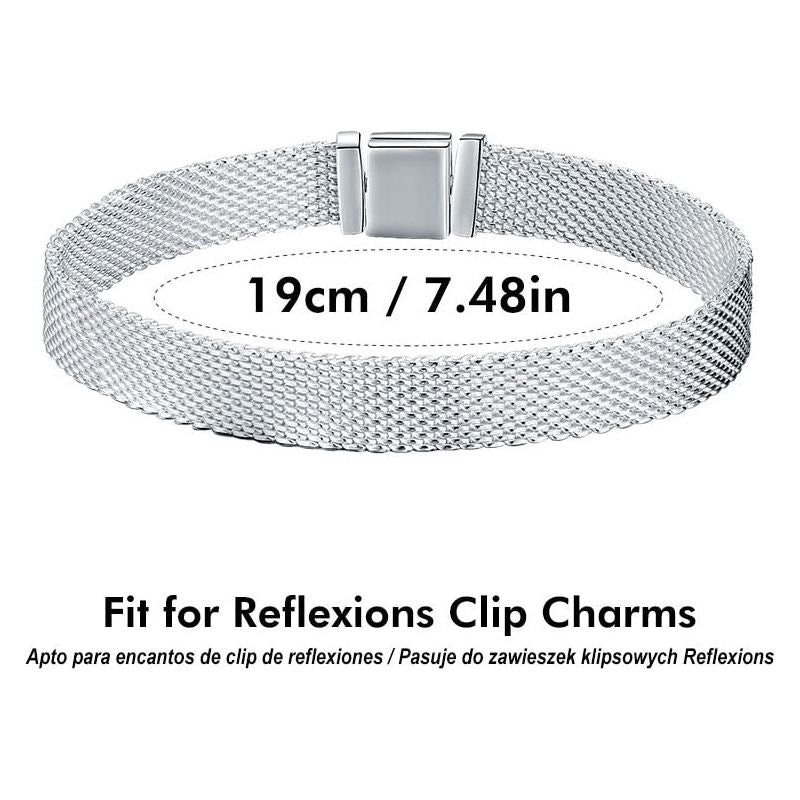 100% Real Sterling Silver 925 Reflexions Bracelet for Women European Luxury Fine Jewelry SCX110 - Frimunt Clothing Co.