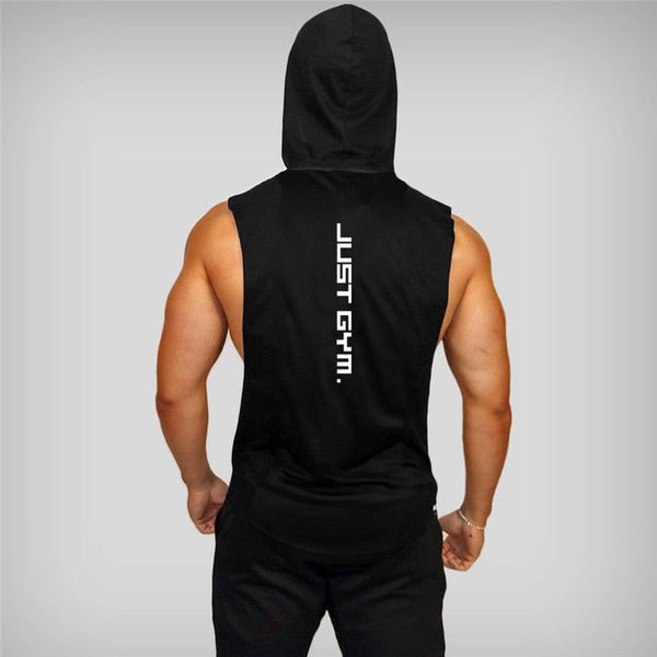 New Fashion Cotton Sleeveless Gym Hoodies Tank Top Men Fitness Shirt Bodybuilding Workout Vest