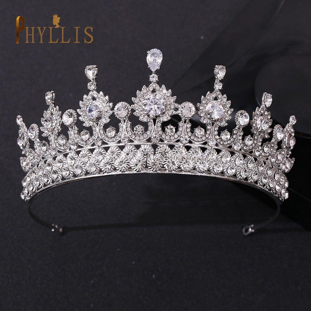 Luxury Crystal Crown Bridal Headwear Tiaras Pageant Hair Jewelry - Frimunt Clothing Co.