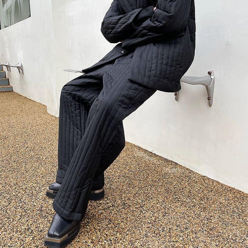 Men's Winter Thick Padded Warm Loose Baggy Casual Pants - Frimunt Clothing Co.