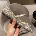New Rhinestone High Heels Luxury Mary Jane Bridal Shoes Pointed Toe Crystal Beading Pearls - Frimunt Clothing Co.