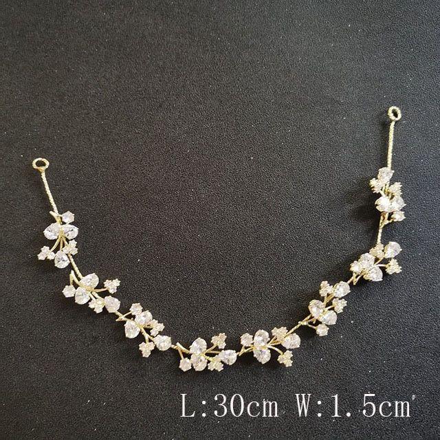 Luxury Flexible Full Cubic Zircon Bridal Tiara Headband Bride Bridesmaids Crown - Frimunt Clothing Co.