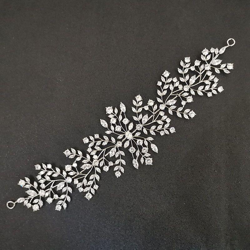 Luxury Flexible Full Cubic Zircon Bridal Tiara Headband Bride Bridesmaids Crown - Frimunt Clothing Co.