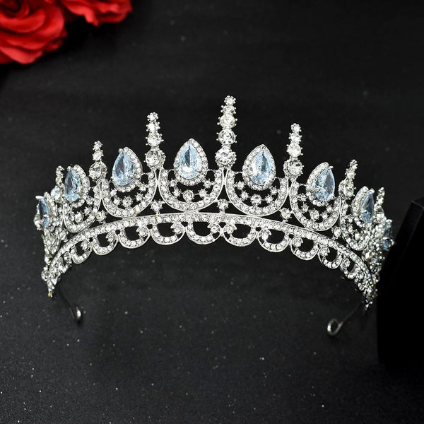 Luxury Crystal Crown Bridal Headwear Tiaras Pageant Hair Jewelry - Frimunt Clothing Co.