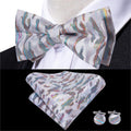Hi-Tie Classic Black Bow Ties for Men 100% Silk Butterfly Pre-Tied Bow Tie Pocket Square Handkerchief - Frimunt Clothing Co.
