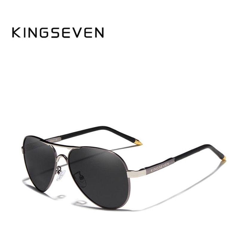 KINGSEVEN Brand Men's Driving Polarized Sunglasses Aluminum Frame With Accessories - Frimunt Clothing Co.
