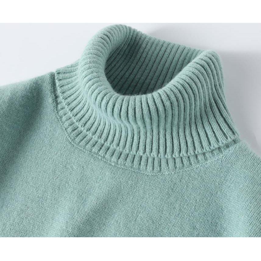 Super Warm 100% Cashmere Turtleneck Sweater Men Clothes 2022 Autumn Winter Knitted Pullover - Frimunt Clothing Co.