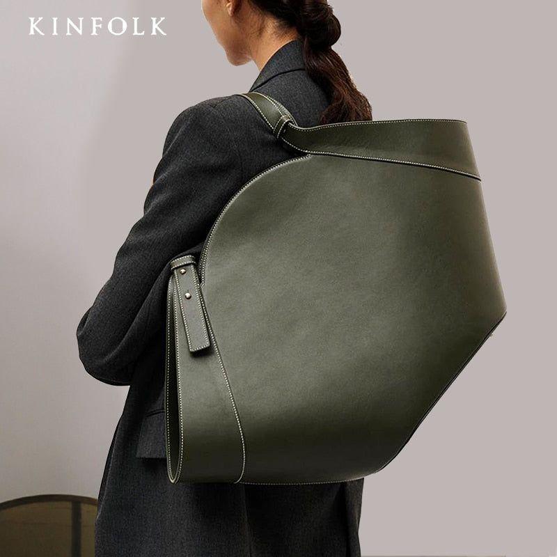 Women's Big Shell High Quality Eco Leather Tote Designer Handbags - Frimunt Clothing Co.