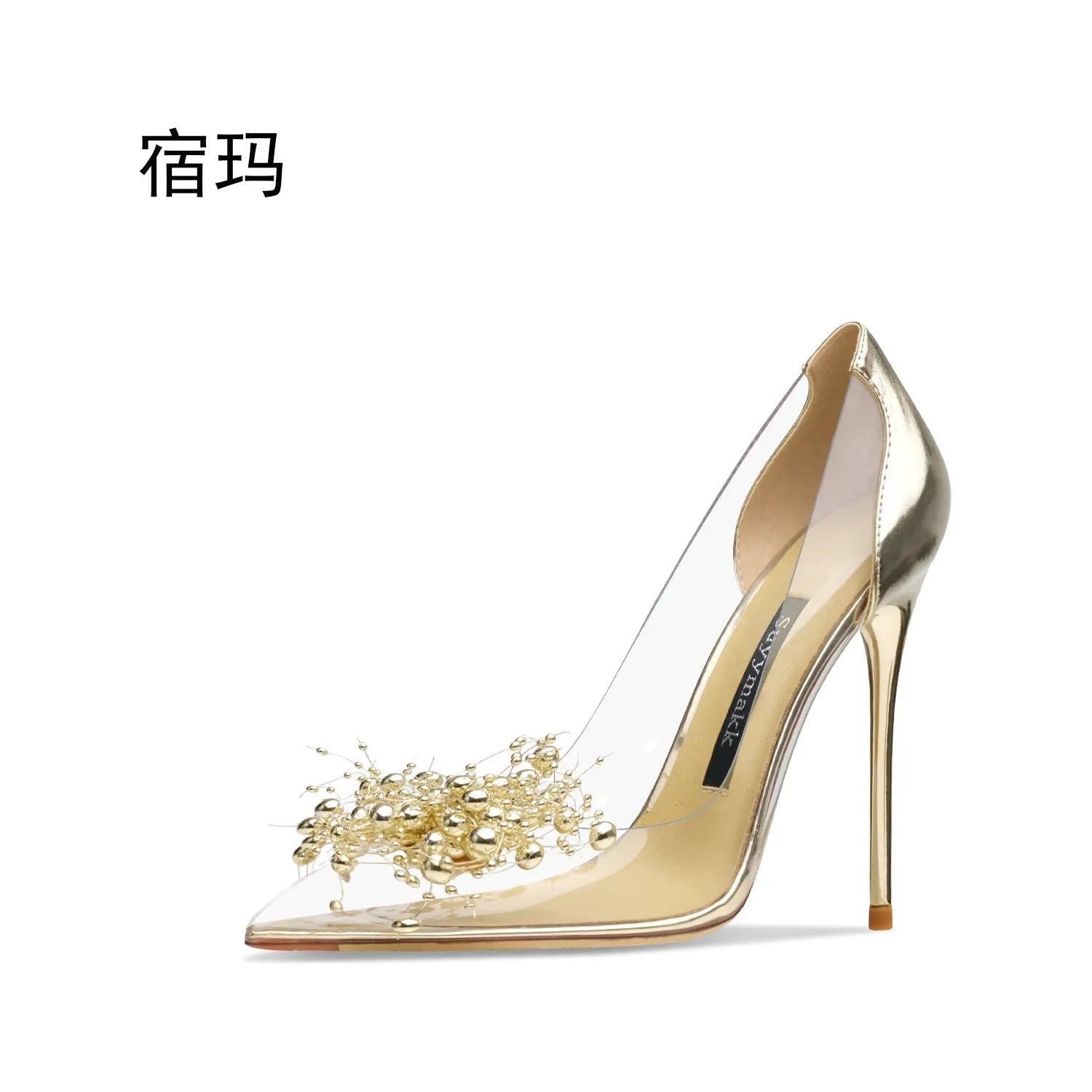 New Comfortable Transparent Women Bridal Pumps Pointed Toe Clear Rhinestone High Heel Shoes - Frimunt Clothing Co.