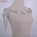 Luxury Bridal Crystal Shawl Elegant Wedding Rhinestones Shawl - Frimunt Clothing Co.