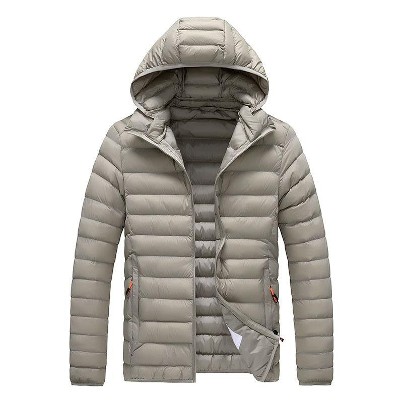 Men's Autumn Winter Warm Casual Windproof Hooded Slim Jacket - Frimunt Clothing Co.