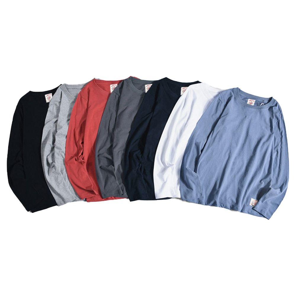 100% Cotton Long Sleeve T shirt For Men Solid Casual Men's T-shirts High Quality - Frimunt Clothing Co.