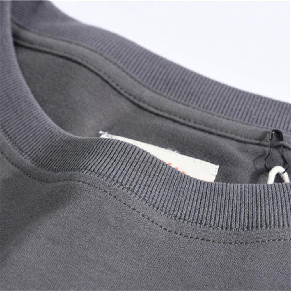 100% Cotton Long Sleeve T shirt For Men Solid Casual Men's T-shirts High Quality - Frimunt Clothing Co.