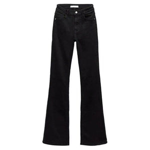 Women's Bell-Bottom Jeans Vintage High Waist Zipper Casual Chic Fashion - Frimunt Clothing Co.