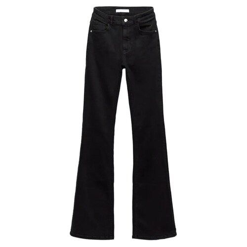 Women's Bell-Bottom Jeans Vintage High Waist Zipper Casual Chic Fashion