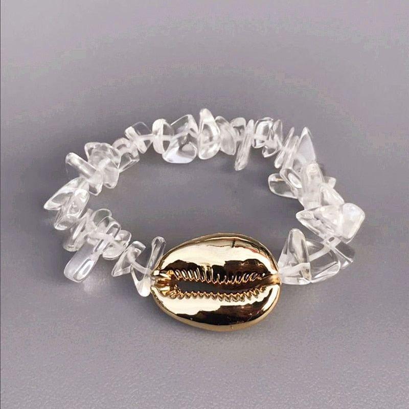 Natural Cowrie Shell Adjustable Bracelet  For Women Summer Accessories - Frimunt Clothing Co.