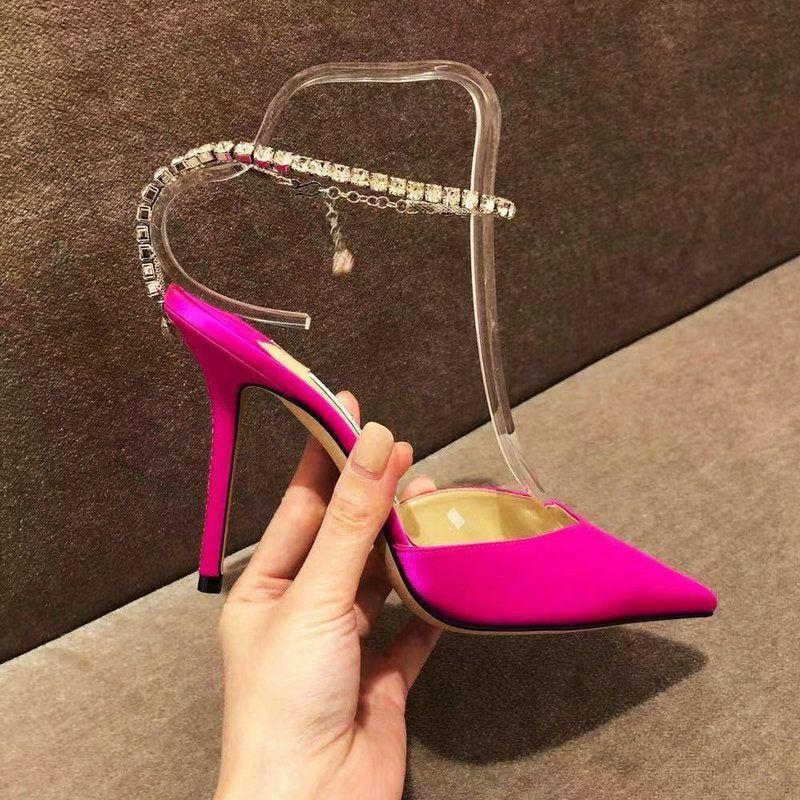 New Exquisite Rhinestone Women's Sexy Pointed High-Heeled Stiletto Shallow Mouth Bridal Shoes - Frimunt Clothing Co.